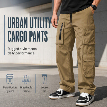 🔥 Multi-Pocket Cargo Trousers – Practical Comfort & Effortless Everyday Style