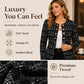✨ Women's Vintage Slim-Fit Tweed Jacket – Effortlessly Chic