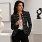 ✨ Women's Vintage Slim-Fit Tweed Jacket – Effortlessly Chic