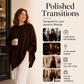🧶Women's Plus Size Crew Neck Pullover Sweater – Cosy Comfort & Effortless Autumn Style
