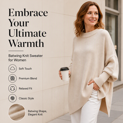 🧶Women's Plus Size Crew Neck Pullover Sweater – Cosy Comfort & Effortless Autumn Style