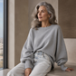 🧶Women's Plus Size Crew Neck Pullover Sweater – Cosy Comfort & Effortless Autumn Style