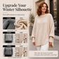 🧶Women's Plus Size Crew Neck Pullover Sweater – Cosy Comfort & Effortless Autumn Style