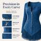 ✨ Women’s Slim-Fit Half-Zip Fringe Dress – Flattering Shape & Effortless Style