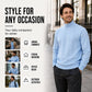 🍂 Men’s Turtleneck Cable-Knit Sweater – Timeless Warmth & Effortless Autumn Style