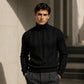 🍂 Men’s Turtleneck Cable-Knit Sweater – Timeless Warmth & Effortless Autumn Style