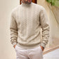 🍂 Men’s Turtleneck Cable-Knit Sweater – Timeless Warmth & Effortless Autumn Style