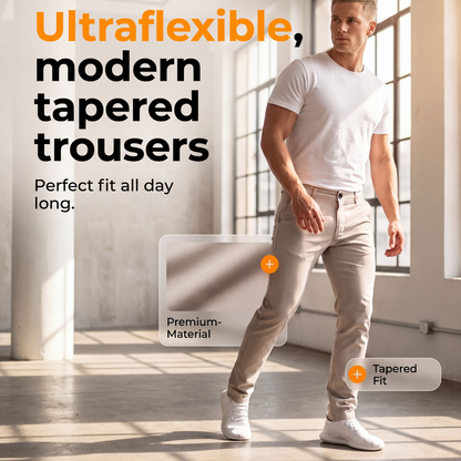 ✨ Men’s Modern Slim-Stretch Trousers – Sleek Fit & All-Day Comfort