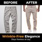 ✨ Men’s Modern Slim-Stretch Trousers – Sleek Fit & All-Day Comfort