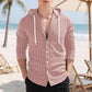 ✨Men's Striped Long Sleeve Hooded Shirt