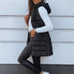 ✨ Women’s Zip-Up Long Puffer Vest – Cosy Warmth & Flattering Everyday Style