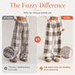 ⌛Limited-Time Offer-Women's Plush Plaid Wide-Leg Pants