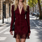 👗✨Women's Ruffle Sleeve Fringe Dress – Flowy, Feminine & Effortlessly Chic