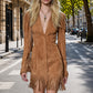 👗✨Women's Ruffle Sleeve Fringe Dress – Flowy, Feminine & Effortlessly Chic