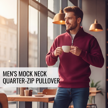 ✨Men's Stand Collar Quarter-Zip Pullover