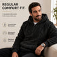 Men's Plush Diamond Cable Knit Textured Hoodie