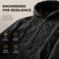 Men's Plush Diamond Cable Knit Textured Hoodie