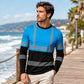 Men's Versatile Color Block Top
