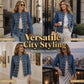 💙Women's Vintage Symmetrical Button Denim Jacket – Classic Button-Up Style & Effortless Comfort