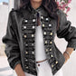 💙Women's Vintage Symmetrical Button Denim Jacket – Classic Button-Up Style & Effortless Comfort