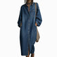 💙Women's Casual Loose Denim Shirt Dress – Effortless, Flattering & Everyday Chic