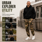 👖 Men's Camouflage Drawstring Athletic Cargo Pants – Relaxed Fit, Utility Style
