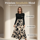 🌸 Flattering Elegance | Women's Floral Tie-Waist A-Line Maxi Dress