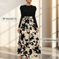 🌸 Flattering Elegance | Women's Floral Tie-Waist A-Line Maxi Dress