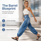 👖 Women's High Waisted Stretchy Barrel Jeans – Flattering Fit & Effortless Style