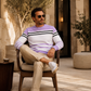 ✨Men's Striped Colorblock Long Sleeve Sweatshirt – Casual, Comfortable & Effortlessly Stylish