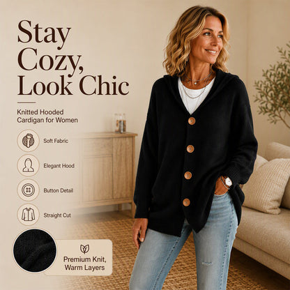 🧶Women's Casual Hooded Sweater Cardigan – Relaxed, Comfortable & Effortlessly Stylish