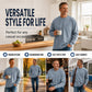 👕Men's Loose-Fit Long Sleeve T-Shirt – Everyday Comfort & Effortless Style