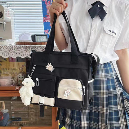 💖 Cute Girls’ Messenger Bag – Adorable Style with 2 Fun Badges