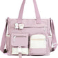 💖 Cute Girls’ Messenger Bag – Adorable Style with 2 Fun Badges