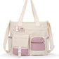 💖 Cute Girls’ Messenger Bag – Adorable Style with 2 Fun Badges