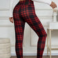 🍂 High-Elasticity Slim Fit Warm Plaid Leggings for Women – High-Stretch, Flattering & Cosy