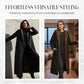 ✨👚Women’s Vintage Fuzzy-Lined Long Coat With Hood