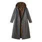 ✨👚Women’s Vintage Fuzzy-Lined Long Coat With Hood