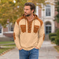 ✨Men's Casual Waffle Knit Hooded Sweatshirt– Cosy, Casual & Effortlessly Stylish