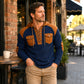 ✨Men's Casual Waffle Knit Hooded Sweatshirt– Cosy, Casual & Effortlessly Stylish