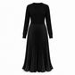 🔥 HOT SALE 50% OFF 💖Women's Round Neck Pleated Maxi Dress