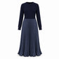 🔥 HOT SALE 50% OFF 💖Women's Round Neck Pleated Maxi Dress