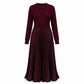🔥 HOT SALE 50% OFF 💖Women's Round Neck Pleated Maxi Dress