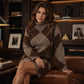 🍂✨ Women's Argyle Knit Sweater & Skirt Set – Elegant, Cosy & Effortlessly Chic