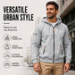 🍂 Men’s Full-Zip Hooded Cargo Jacket – Rugged, Practical & Effortlessly Stylish