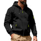 🍂 Men’s Full-Zip Hooded Cargo Jacket – Rugged, Practical & Effortlessly Stylish