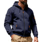 🍂 Men’s Full-Zip Hooded Cargo Jacket – Rugged, Practical & Effortlessly Stylish