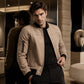 🧥 Men's Faux Suede Bomber Jacket – Classic, Cosy & Effortlessly Stylish