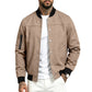 🧥 Men's Faux Suede Bomber Jacket – Classic, Cosy & Effortlessly Stylish