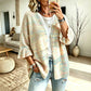 Women's Ruffle Sleeve Knit Cardigan